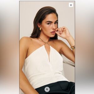 BNWT Reformation Violette Velvet Top Size M